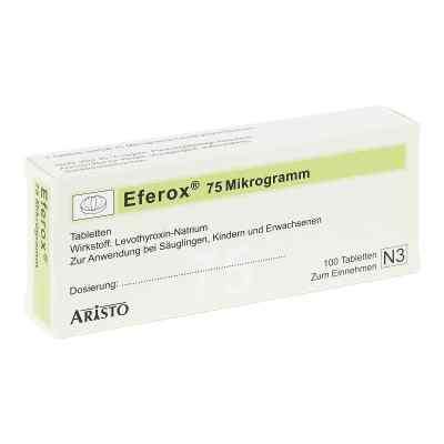 Eferox 75 Mikrogramm Tabletten 100 stk von Aristo Pharma GmbH PZN 04315083