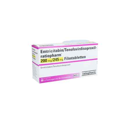 Emtricitabin/tenofovir ratiopharm 200mg/245mg Fta