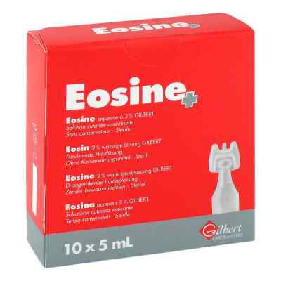 Eosin 2% wässrige Pflegelösung steril 10X5 ml von Lucien Ortscheit GmbH PZN 00631002