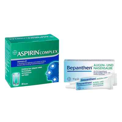 Erkältungs-Pflege-Set: Aspirin Complex + Bepanthen Augen- und Na 1 stk von Bayer Vital GmbH PZN 08102012