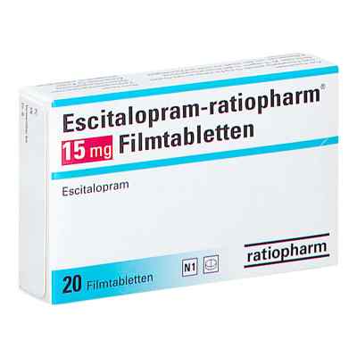 Escitalopram-ratiopharm 15mg 20 stk von ratiopharm GmbH PZN 00270797