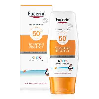 Eucerin Sun Sensitive Protect Kids Sun Lotion LSF 50+ 150 ml von Beiersdorf AG Eucerin PZN 11370119