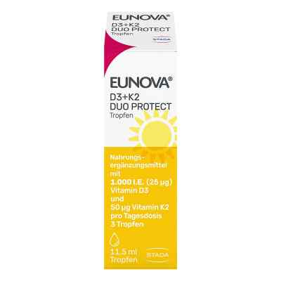 Eunova DuoProtect Vitamin D3+K2 1000IE/50UG 11.5 ml von STADA Consumer Health Deutschland GmbH PZN 14133578