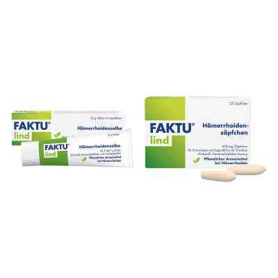 Faktu Lind Hämorrhoidenzäpfchen + Hämorrhoidensalbe 1 Set von DR. KADE Pharmazeutische Fabrik GmbH PZN 08105621