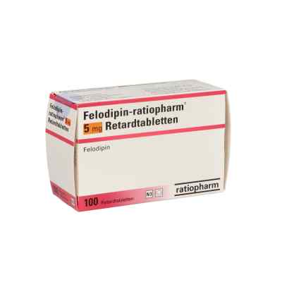 Felodipin-ratiopharm 5mg 100 stk von ratiopharm GmbH PZN 01414324