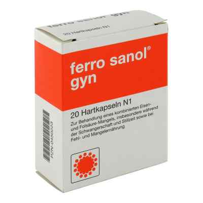 Ferro Sanol gyn hartkapsel mit msr.überz.pellets 20 stk von UCB Pharma GmbH PZN 00450223