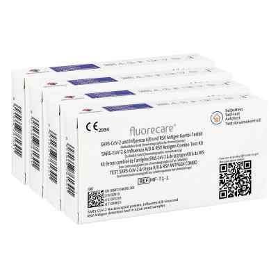 Fluorecare SARS-CoV-2 & Influenza A/B & RSV Antigen Kombi-Testki 4 stk von  PZN 08102349