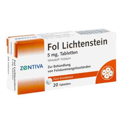 Fol Lichtenstein 5 mg Tabletten 20 stk von Zentiva Pharma GmbH PZN 07219730