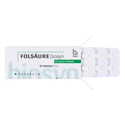 Folsäure 5 mg Tabletten 50 stk von biosyn Arzneimittel GmbH PZN 03886642
