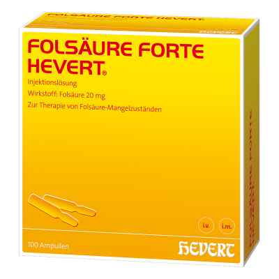 Folsäure Hevert forte Ampullen 100X2 ml von Hevert-Arzneimittel GmbH & Co. K PZN 04907027