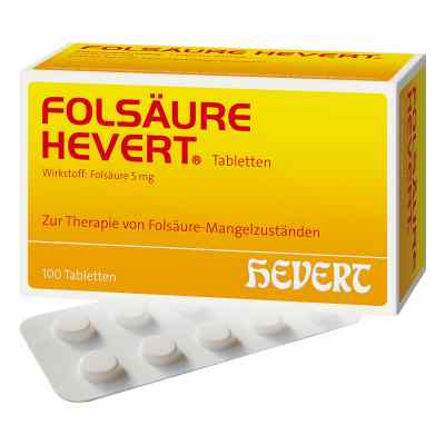 Folsäure Hevert Tabletten 100 stk von Hevert Arzneimittel GmbH & Co. K PZN 03477352