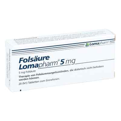 Folsäure Lomapharm 5 mg Tabletten 20 stk von LOMAPHARM GmbH PZN 01713334