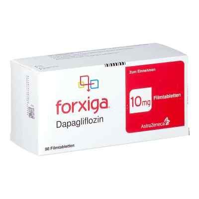 Forxiga 10 mg Filmtabletten 98 stk von AstraZeneca GmbH PZN 10330201