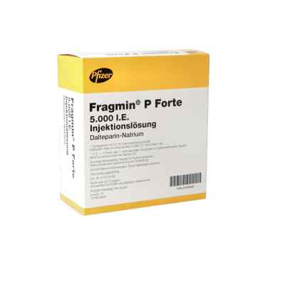 Fragmin 5.000 I.e. P Forte iniecto l.i.e.fs.m.sich-sy. 20 stk von Pfizer Pharma GmbH PZN 05746566