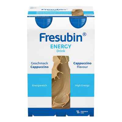 Fresubin Energy Drink Cappuccino Trinkflasche 4X200 ml von Fresenius Kabi Deutschland GmbH PZN 03692748