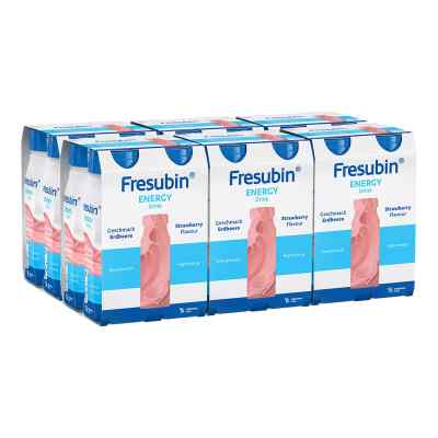 Fresubin Energy Drink Erdbeere Trinkflasche 24x200 ml von Fresenius Kabi Deutschland GmbH PZN 08100323