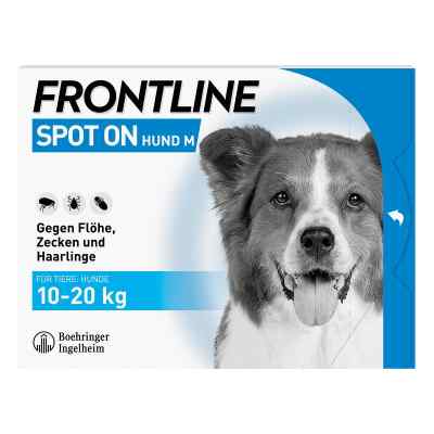 Frontline Spot On Hund M (10-20 kg) gegen Zecken, Flöhe, Haarlin 3 stk von Boehringer Ingelheim VETMEDICA G PZN 00662882