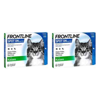 Frontline Spot On Katze gegen Zecken, Flöhe und Haarlinge 2x3 stk von Boehringer Ingelheim VETMEDICA G PZN 08101024