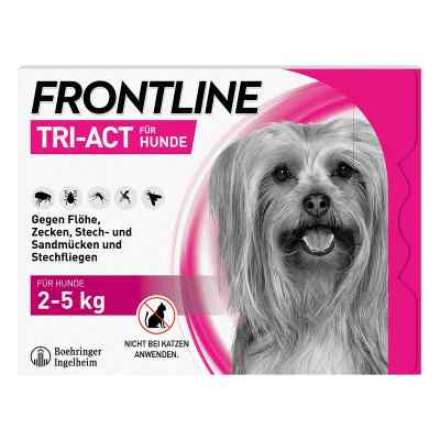 Frontline Tri-Act gegen Zecken, Flöhe beim Hund (2-5kg) 6 stk von Boehringer Ingelheim VETMEDICA G PZN 16359849