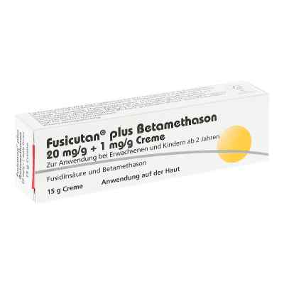 Fusicutan plus Betamethason 20 mg/g + 1 mg/g Creme 15 g von DERMAPHARM AG PZN 12395541