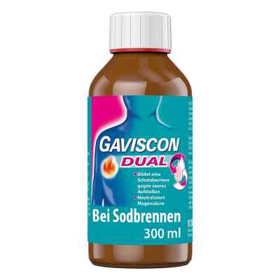 GAVISCON Dual Suspension mit Zweifachwirkung gegen Sodbrennen 300 ml von Reckitt Benckiser Deutschland Gm PZN 13154733