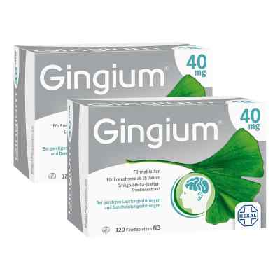Gingium 40mg 2x120 stk von Hexal AG PZN 08100189