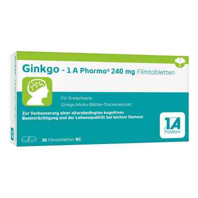 Ginkgo-1a Pharma 240 mg Filmtabletten 30 stk von 1 A Pharma GmbH PZN 14128873
