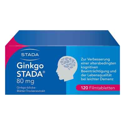 Ginkgo Biloba STADA 80MG FTA bei Gedächtnis- und Konzentrationss 120 stk von STADA Consumer Health Deutschlan PZN 11538872