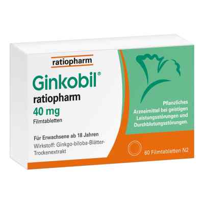 Ginkobil ratiopharm 40mg mit Ginkgo biloba