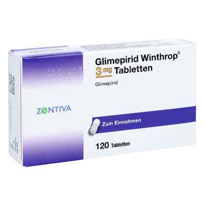 Glimepirid Winthrop 3mg 120 stk von Zentiva Pharma GmbH PZN 00379583
