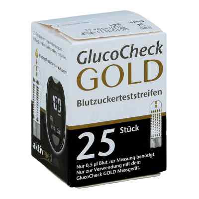 Gluco Check Gold Blutzuckerteststreifen 25 stk von Aktivmed GmbH PZN 11864956