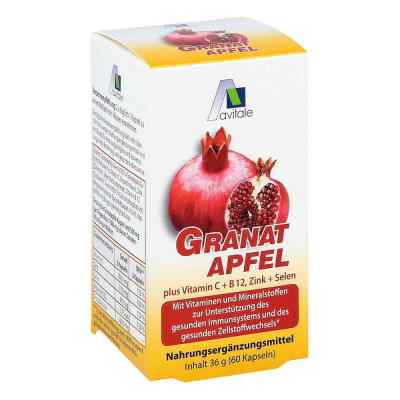 Granatapfel 500 mg plus Vitamine c + B12 + Zink + Selen