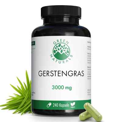 Green Naturals® Gerstengras 3000 mg Kapseln vegan 240 stk von Heilpflanzenwohl GmbH PZN 19973946