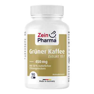 Grüner Kaffee Extrakt 450 mg Kapseln 90 stk von Zein Pharma - Germany GmbH PZN 10198523
