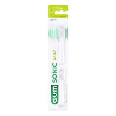 GUM SONIC DAILY Ersatzbürsten weiß 2 Stück