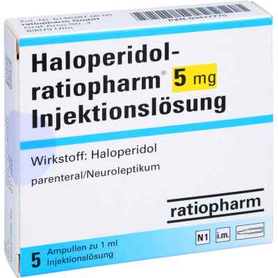Haloperidol ratiopharm 5 mg iniecto -lsg. Ampullen
