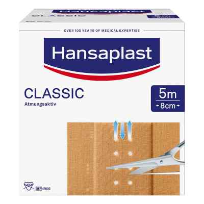 Hansaplast Classic Pflaster 5mx8cm 1 stk von Beiersdorf AG PZN 07577582