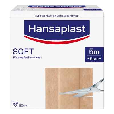 Hansaplast Soft Pflaster 5mx6cm Rolle 1 stk von Beiersdorf AG PZN 08861345