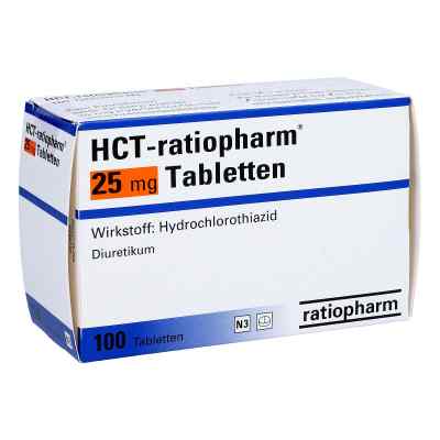 HCT-ratiopharm 25mg 100 stk von ratiopharm GmbH PZN 01550398