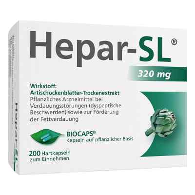 Hepar Sl 320 mg Hartkapseln 200 stk von MCM KLOSTERFRAU Vertr. GmbH PZN 09530455