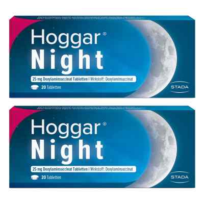 Hoggar® Night 25 mg Doxylamin Tabletten 2x20 stk von  PZN 08102430