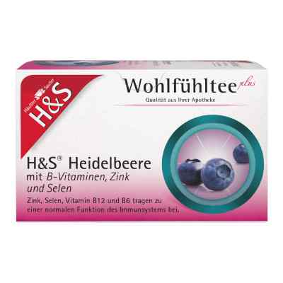 H&s Heidelbeere M.b-vitaminen Zink Und Selen Fbtl. 20X2.5 g von H&S Tee - Gesellschaft mbH & Co. PZN 17446941