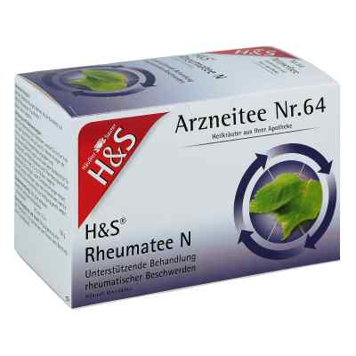 H&s Rheumatee N Filterbeutel 20X2.0 g von H&S Tee - Gesellschaft mbH & Co. PZN 15578578