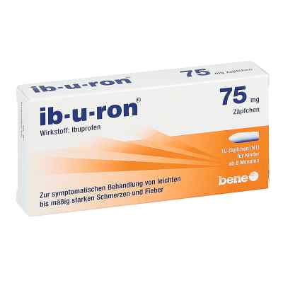 Ib-u-ron 75 Mg Suppositorien 10 stk von INFECTOPHARM Arzn.u.Consilium Gm PZN 05138849