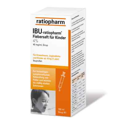 IBU ratiopharm 4% Fiebersaft für Kinder 100 ml von ratiopharm GmbH PZN 00696289