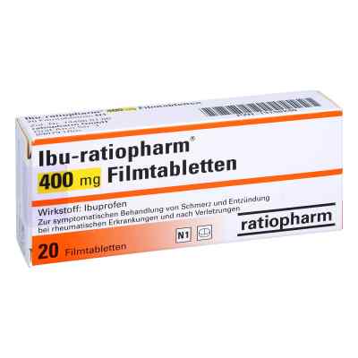 Ibu Ratiopharm 400 mg Filmtabletten 20 stk von ratiopharm GmbH PZN 13158240