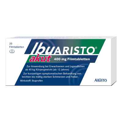 Ibuaristo akut 400 mg Filmtabletten 20 stk von Aristo Pharma GmbH PZN 16160289