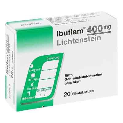 Ibuflam 400mg Lichtenstein 20 stk von Zentiva Pharma GmbH PZN 06313355