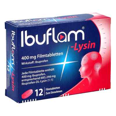 Ibuflam Lysin 400 mg Ibuprofen Schmerztabletten 12 stk von A. Nattermann & Cie GmbH PZN 00365635
