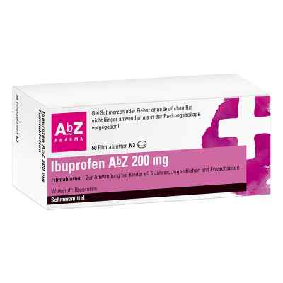 Ibuprofen AbZ 200mg 50 stk von AbZ Pharma GmbH PZN 01016055